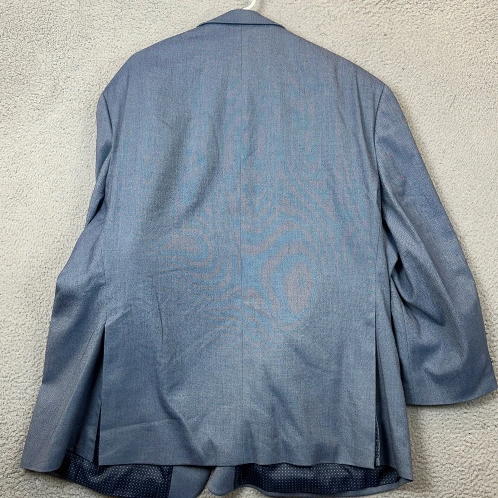 Shaquille ONeal Suit Pants Mens 54R 46X26 XLG Blue Two Button Blazer Trousers